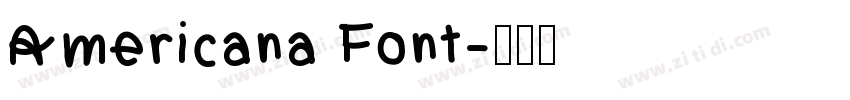 Americana Font字体转换